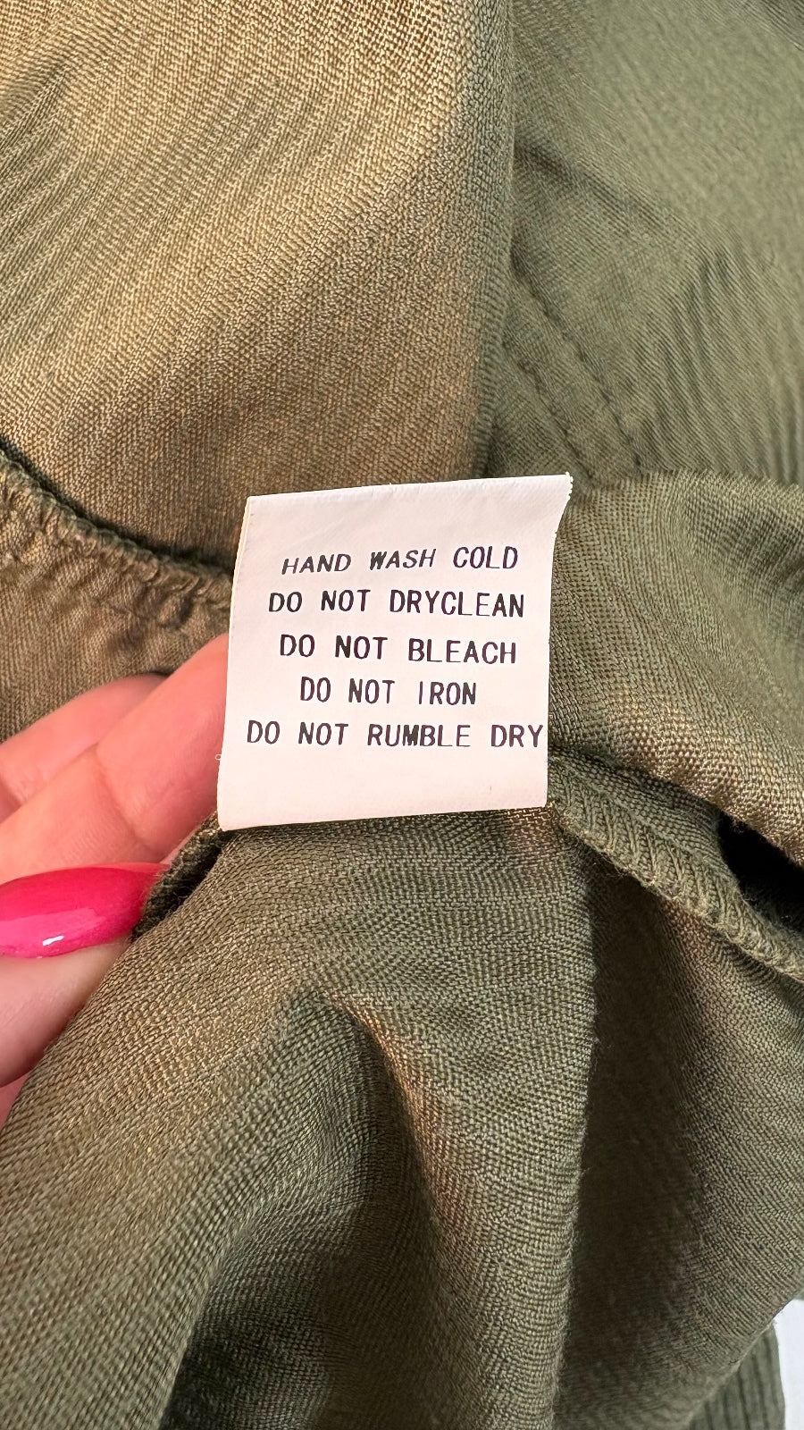 Women's Olive Green Corduroy Shirt Jacket Size S with Rock & Roll Back Design Preloved
