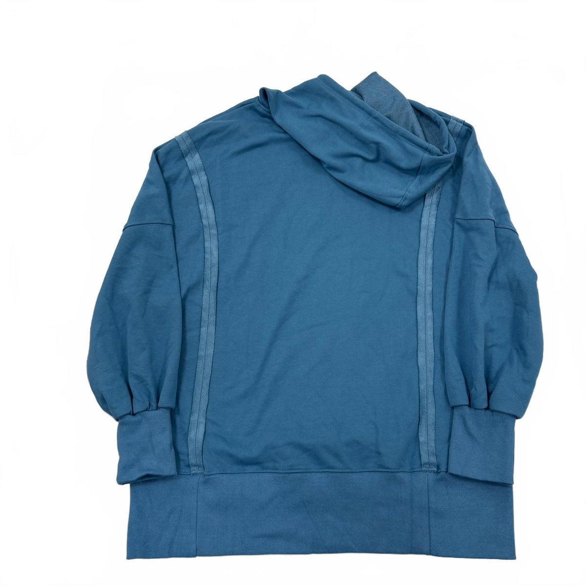 PrettyGarden Women's Blue Hoodie Sweatshirt Size S Polyester Cotton Blend NWT