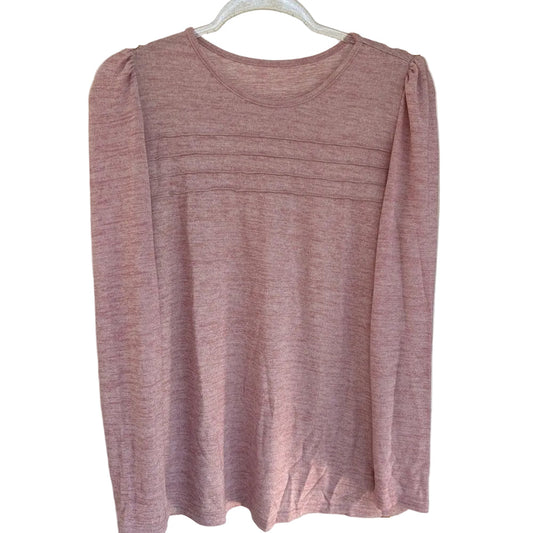 Women's size Medium Dusty Pink Long Sleeve Top NWOT