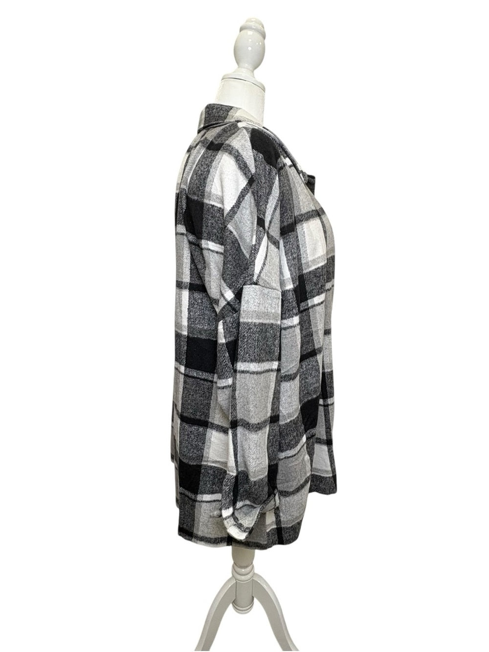 PRETTYGARDEN Women's Fall Clothes Plaid Shacket Jacket size XXL NWT