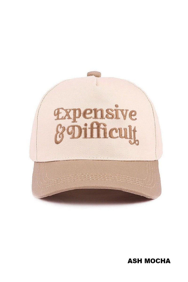 Expensive & Difficult - Two Tone Canvas Trucker Cotton Cap