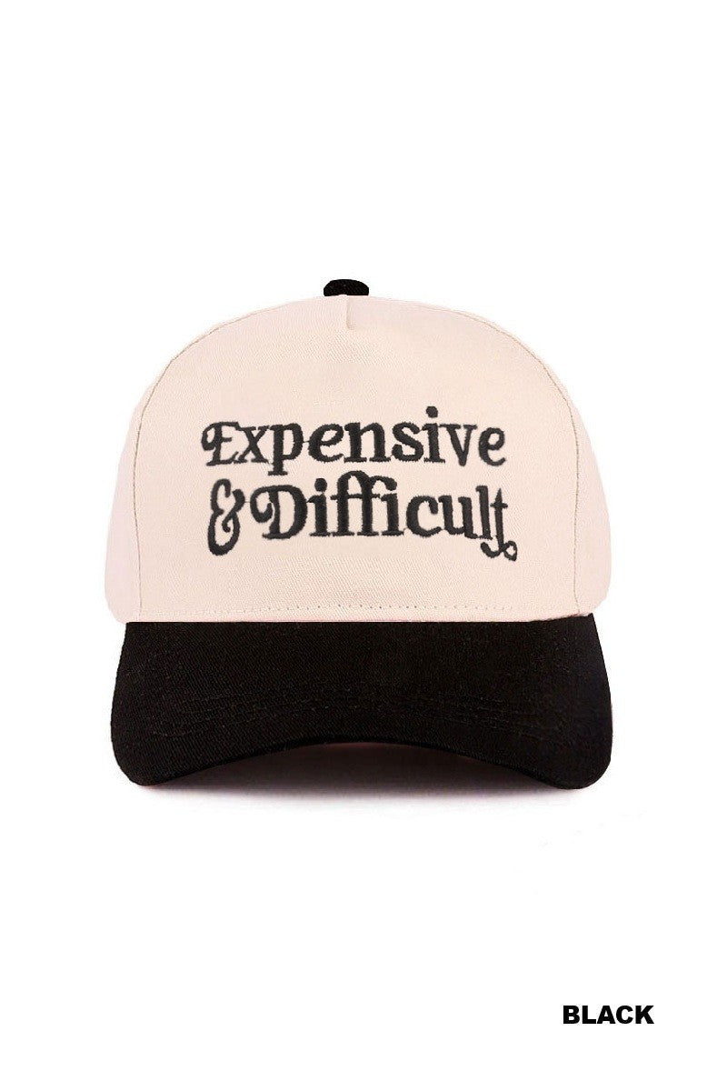 Expensive & Difficult - Two Tone Canvas Trucker Cotton Cap