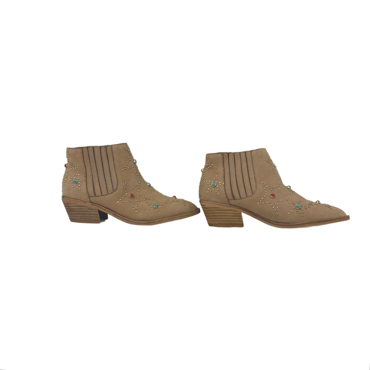 Chinese Laundry Fayme Western Boots in Natural Leather Size 5.5