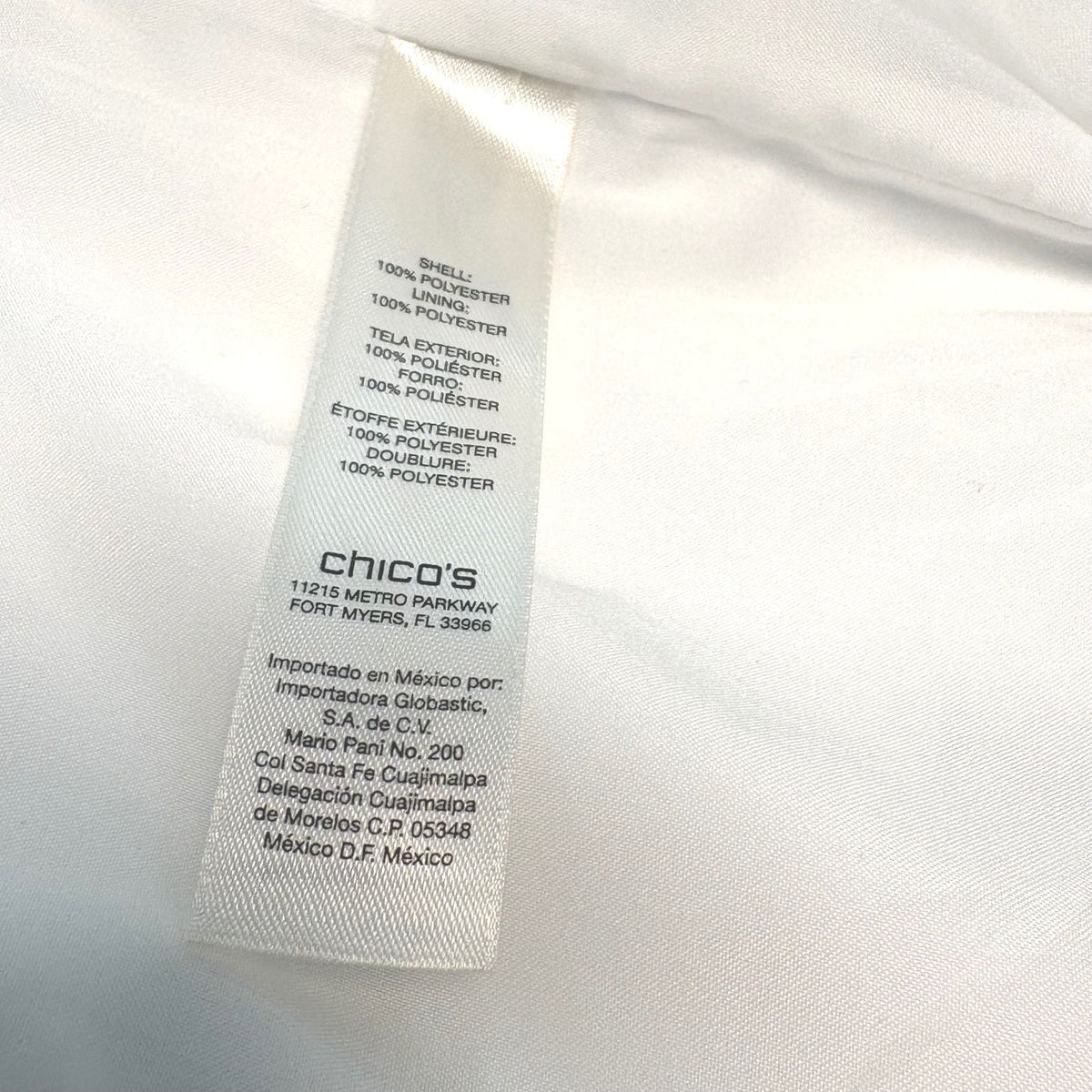 Chico's White and Black Colorblock Open Front Blazer Size 1 (M) Preloved