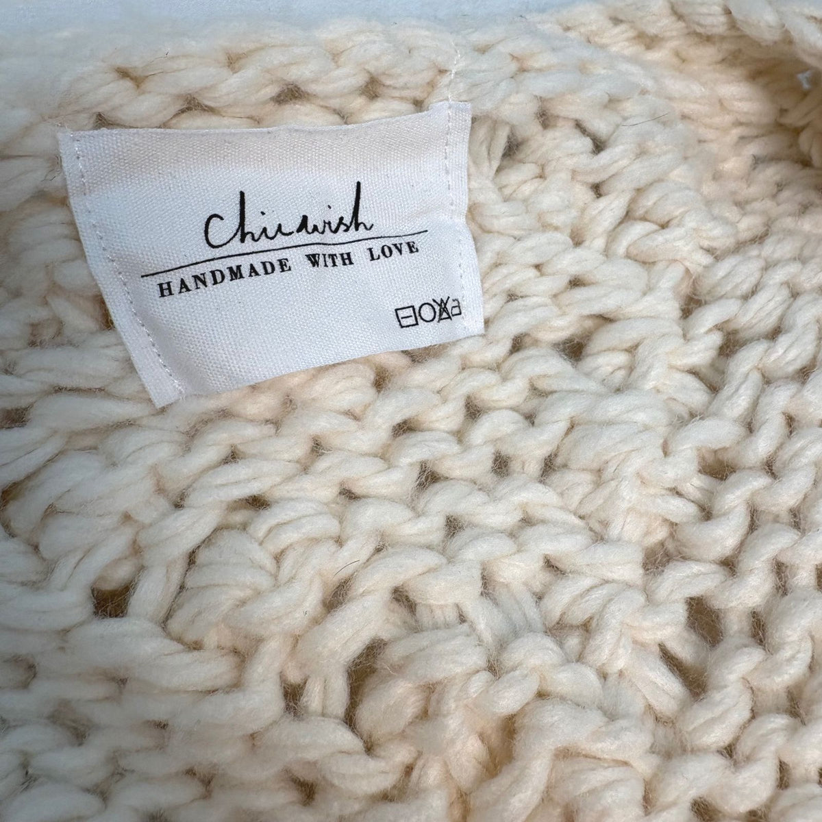 Chicwish Knit Your Love Cardigan in Ivory Size S/M NWOT