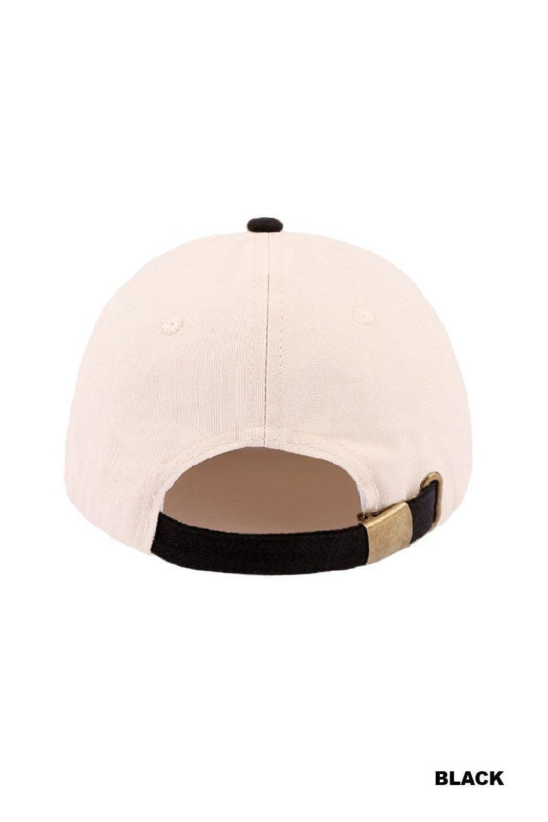 SUNDAY FUNDAY - Two Tone Canvas Cotton Trucker Cap